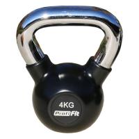ГИРЯ ОБРЕЗИНЕННАЯ С ХРОМИРОВАННОЙ РУЧКОЙ PROFI-FIT, 4 КГ