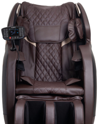 Массажное кресло Victoryfit VF-M76 (коричневый) с уникальным массажем бедер и роликами